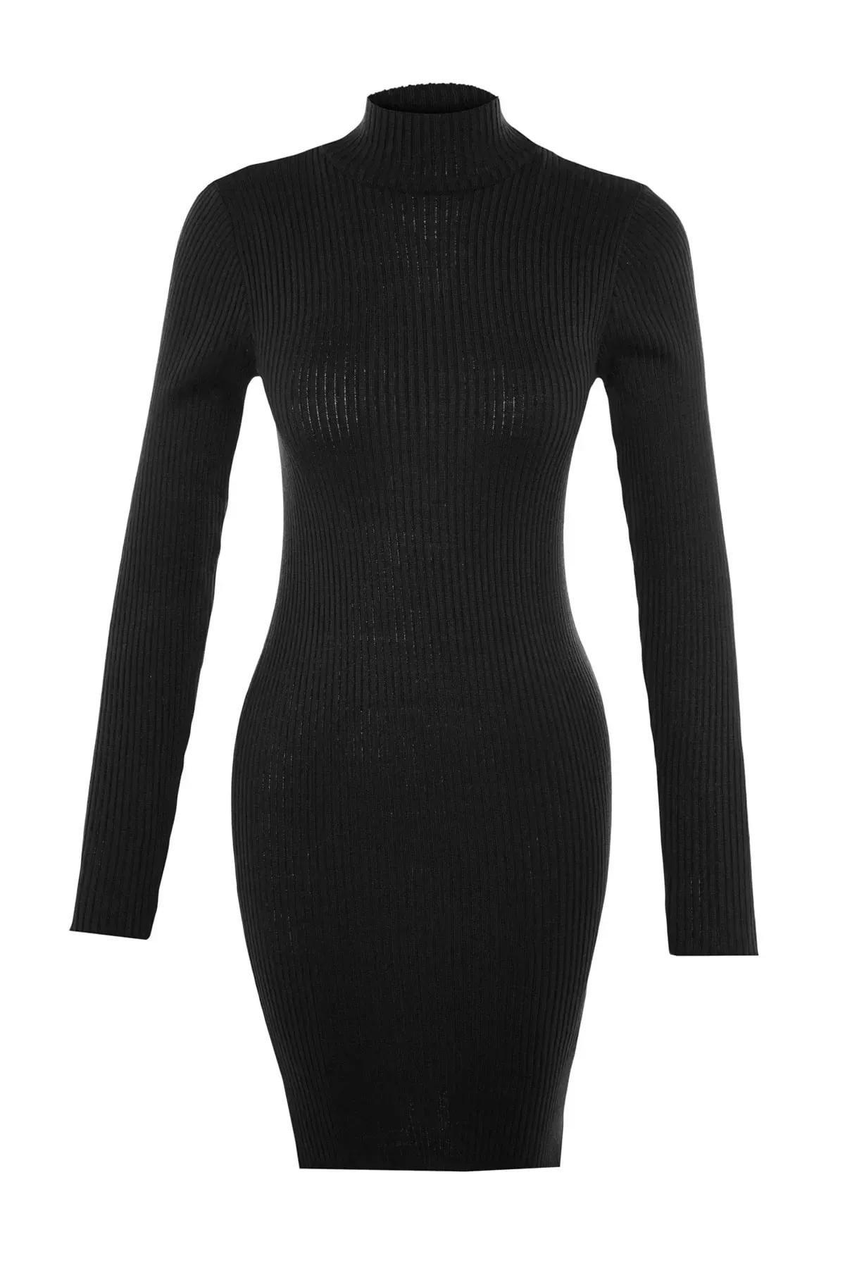 Black Pullover Dress, Black, large image number 6
