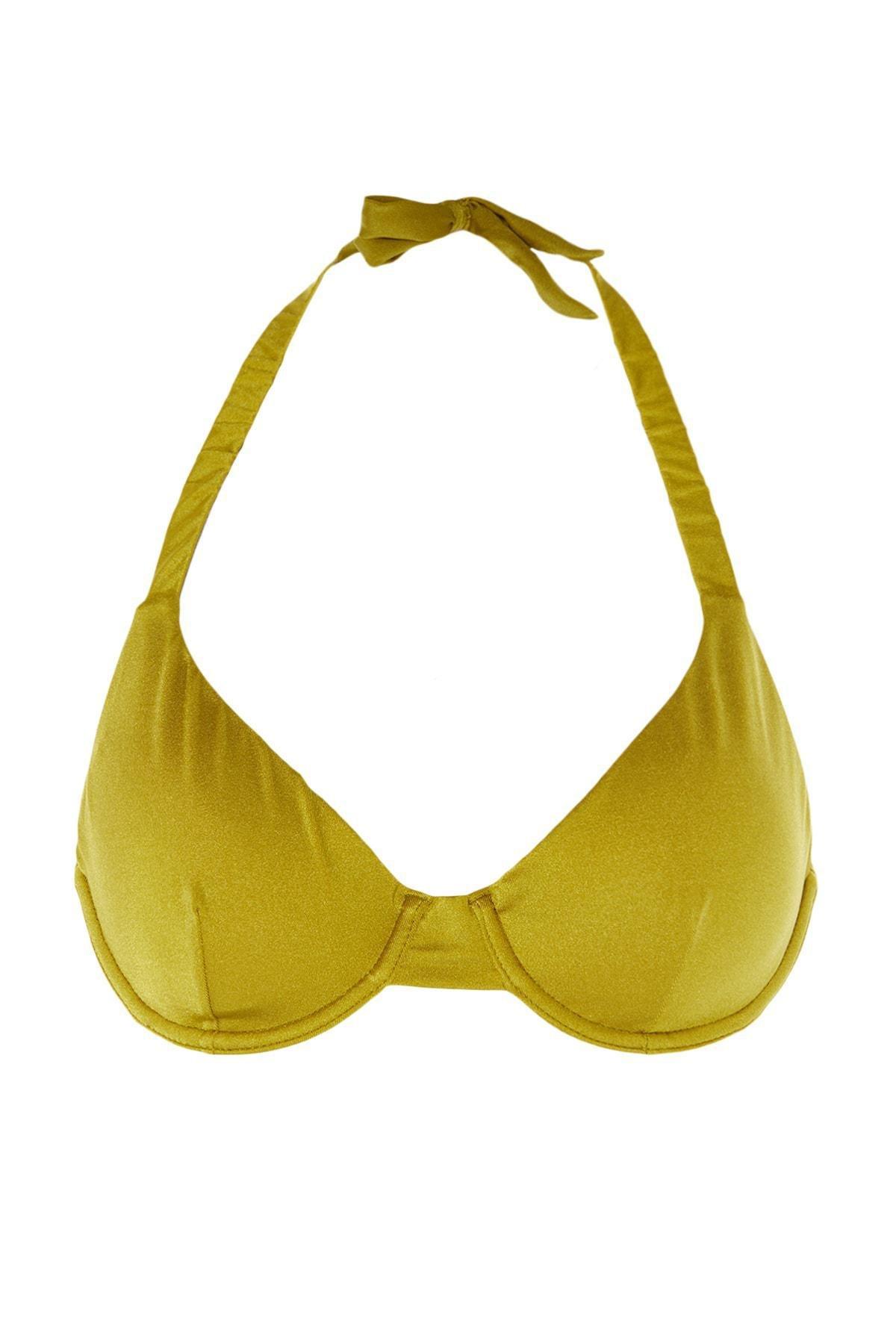 Green Plain Bikini Top, C101_7012, large image number 5
