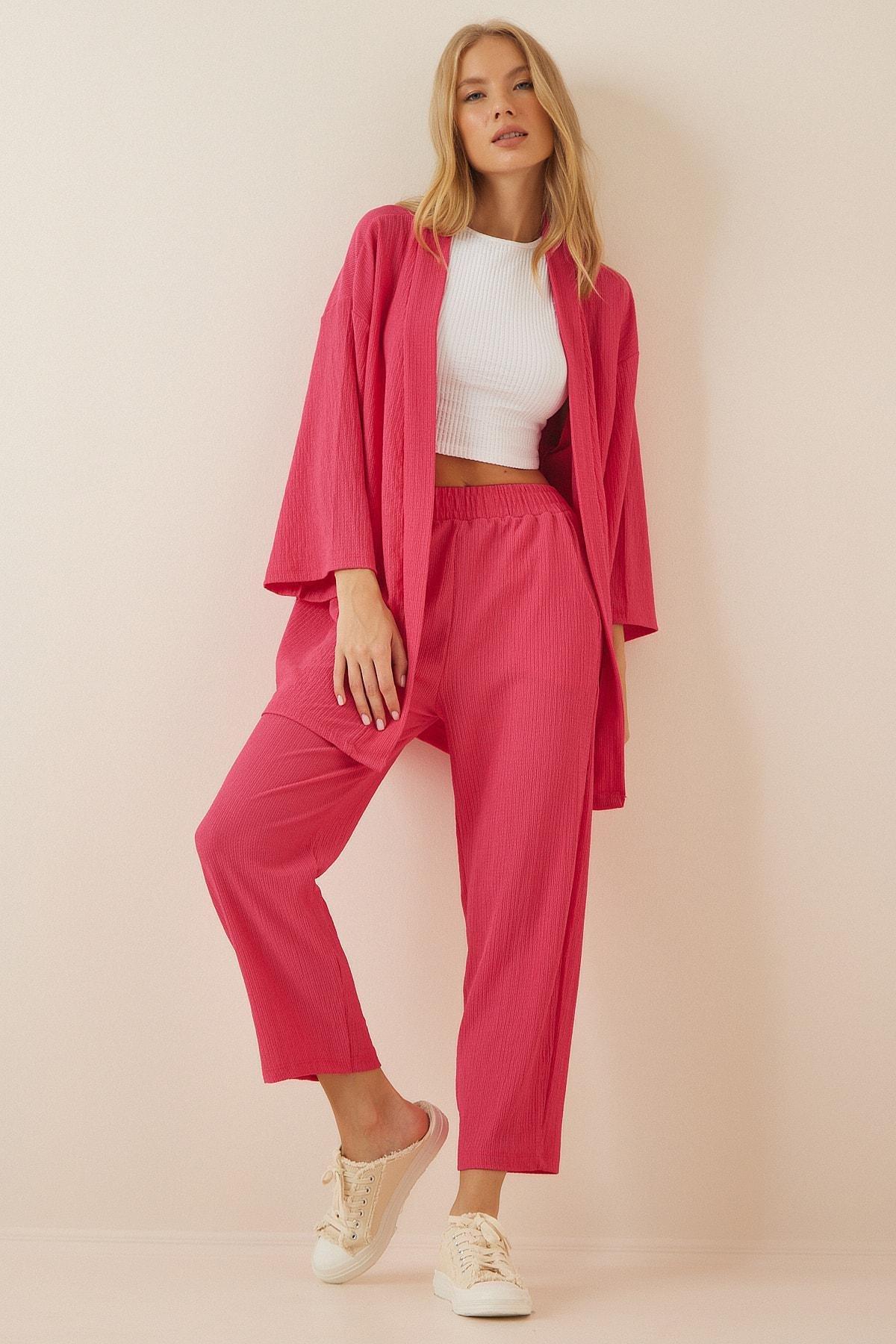 Pink Kimono Co-Ord Set, , large image number 0