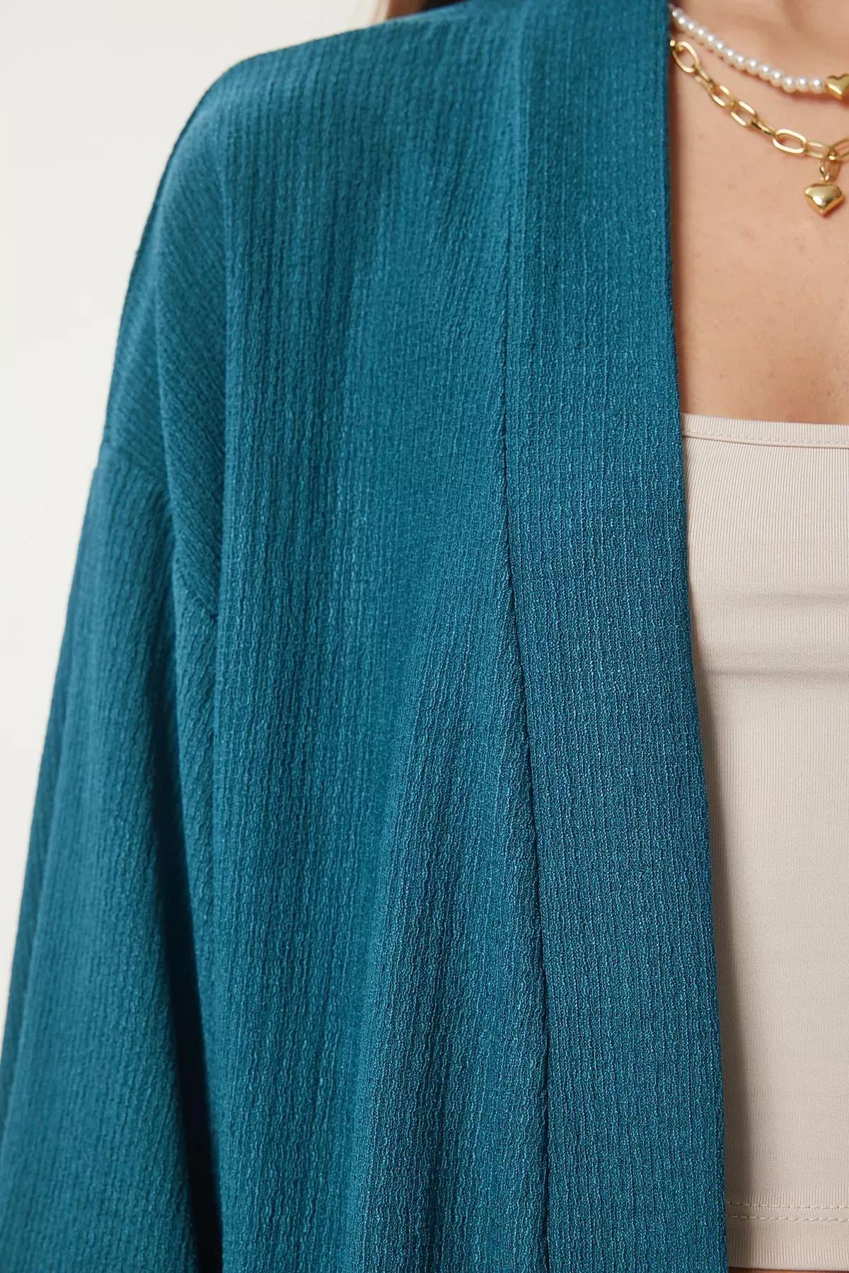 Green V Neck Co-Ord Set, Emerald, large image number 3