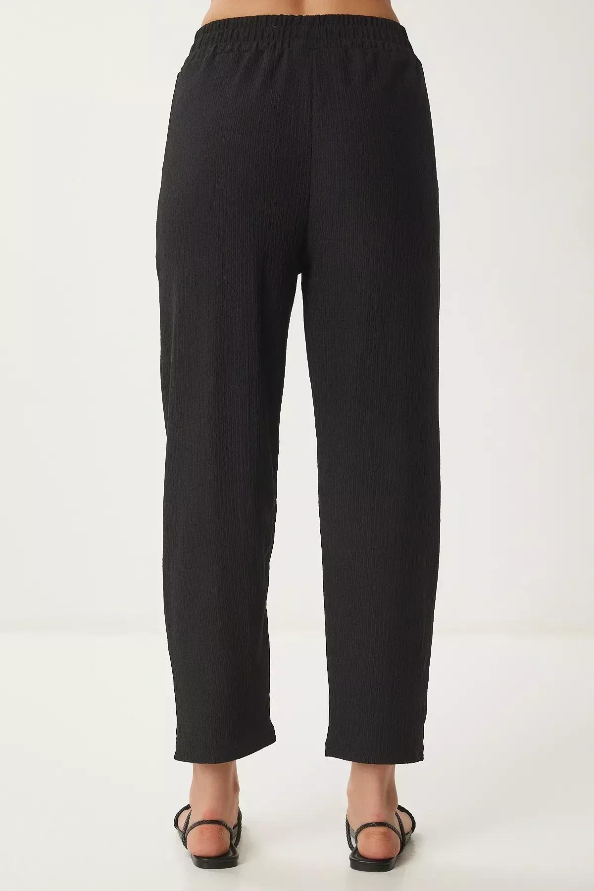 Black V-Neck Co-Ord Set, BLACK, large image number 5