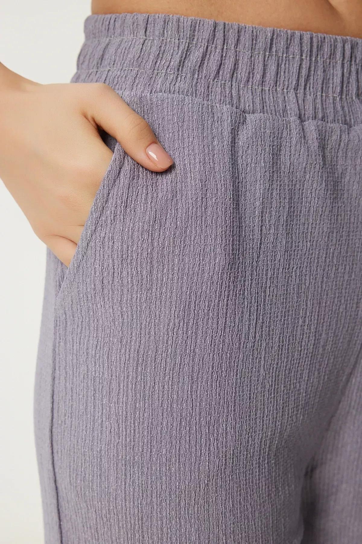 Grey Kimono Co-Ord Set, Stone Gray, large image number 4