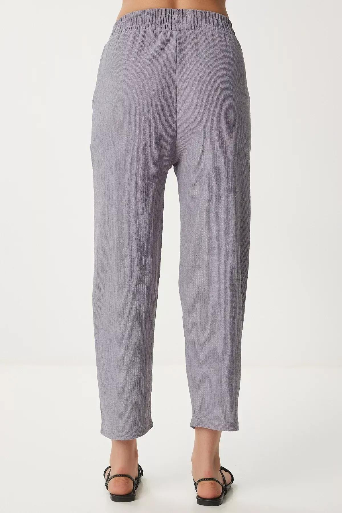 Grey Kimono Co-Ord Set, Stone Gray, large image number 5