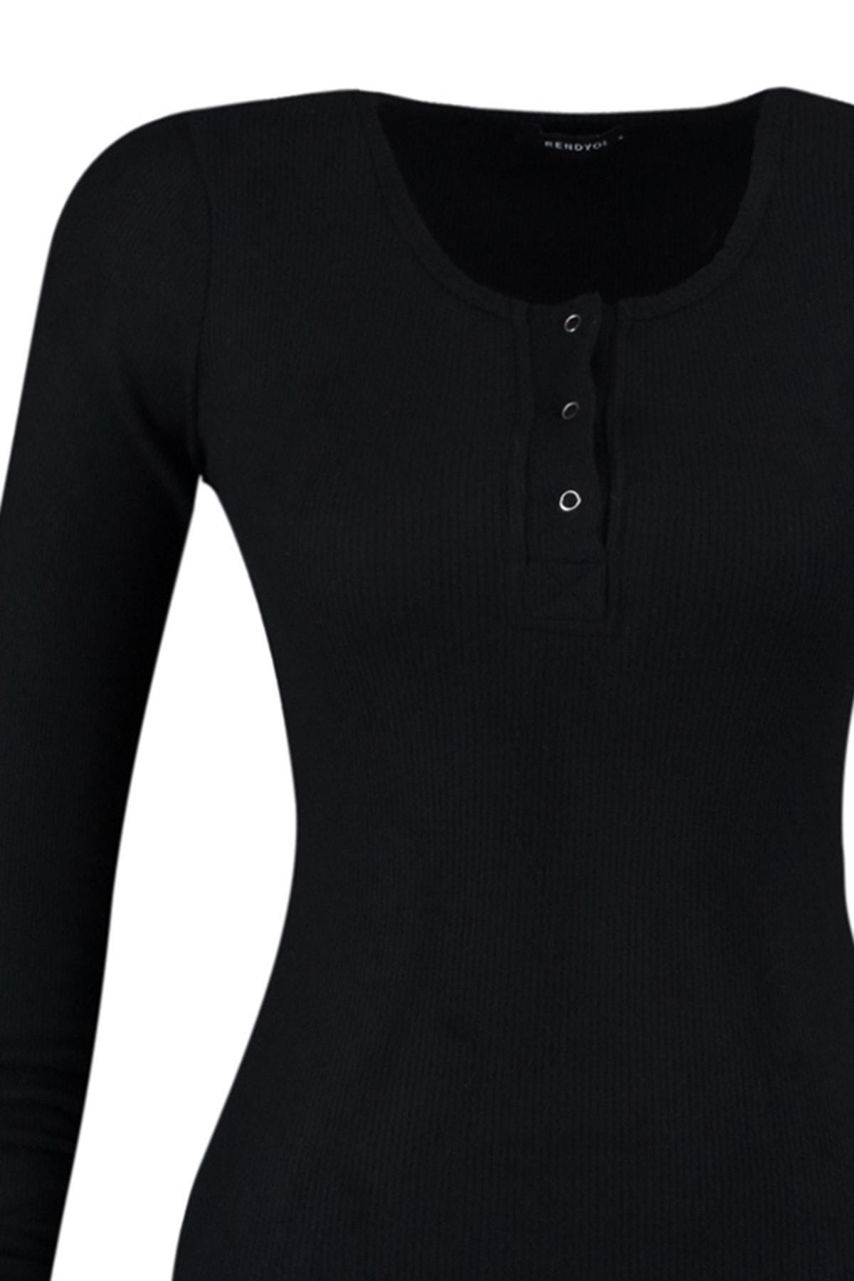 Black Bodycon Square Collar Dress, , large image number 6
