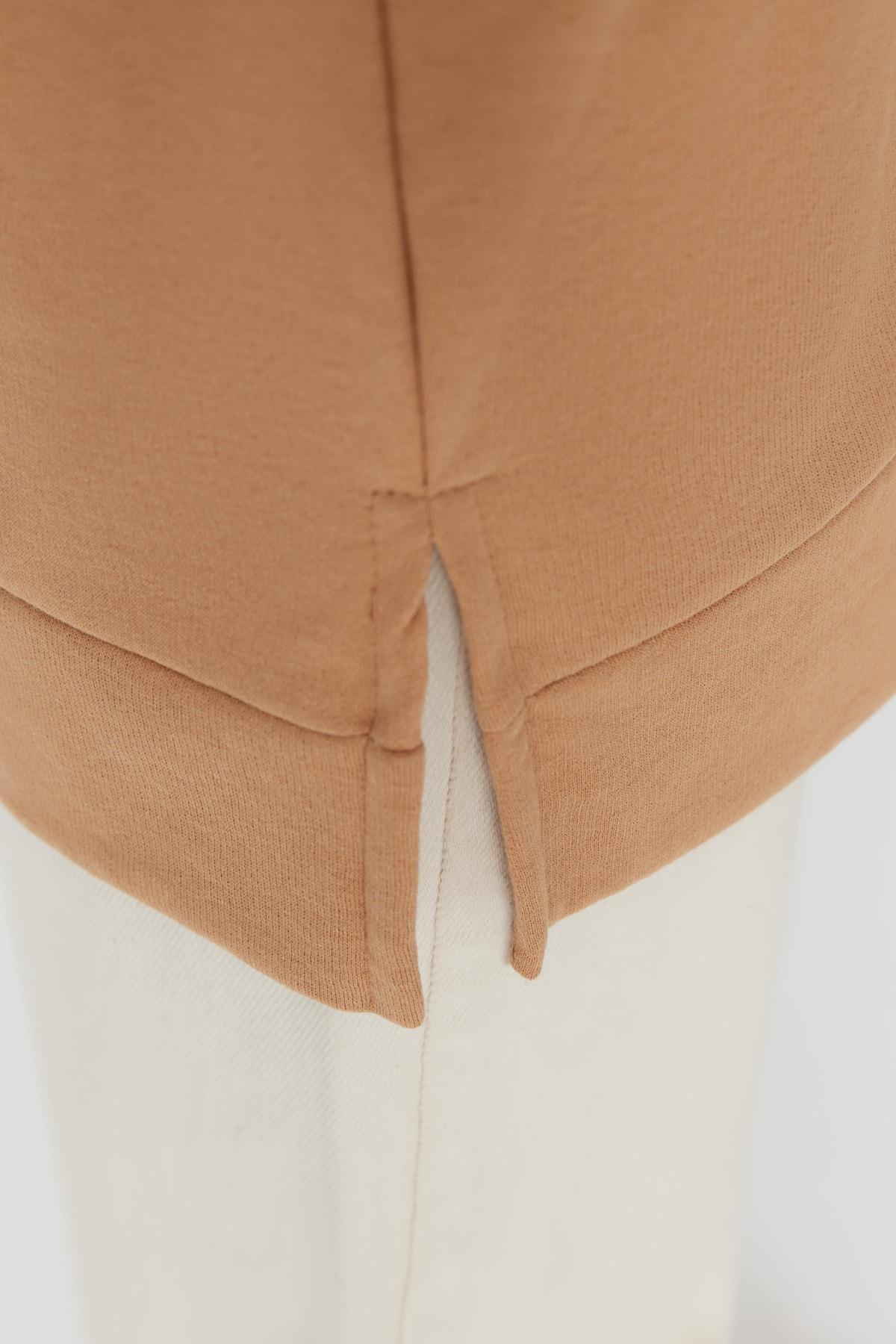 Brown Knitted Mink Sweatshirt, , large image number 3