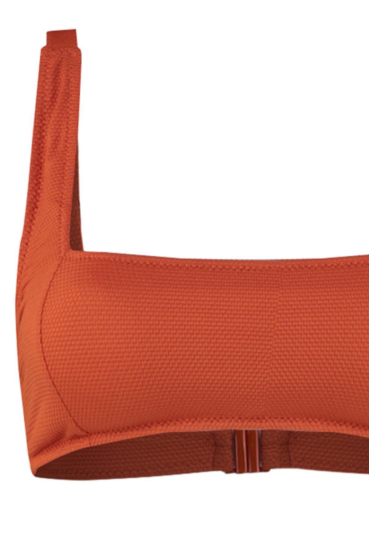 Brown Plain Bikini Top, , large image number 2