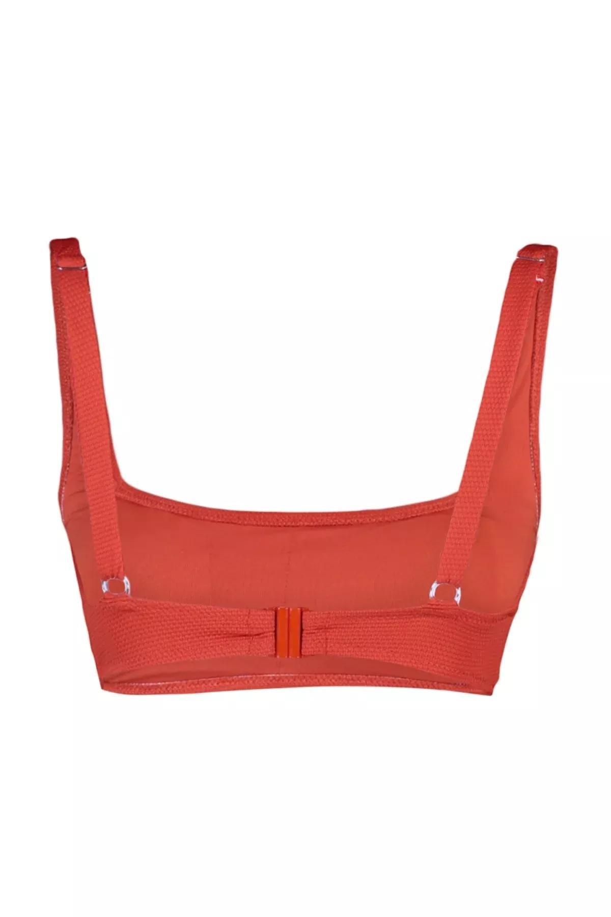 Red Plain Bikini Top, Red, large image number 7