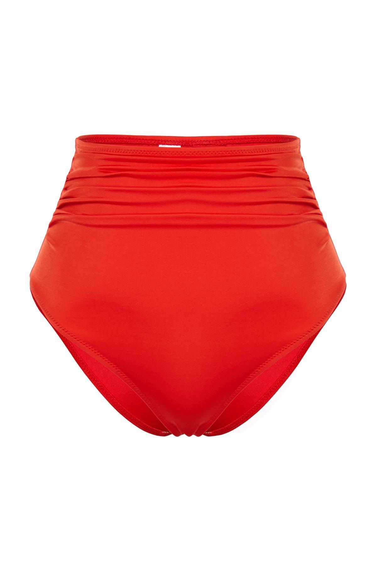 Orange High Waist Bikini Bottom, , large image number 4