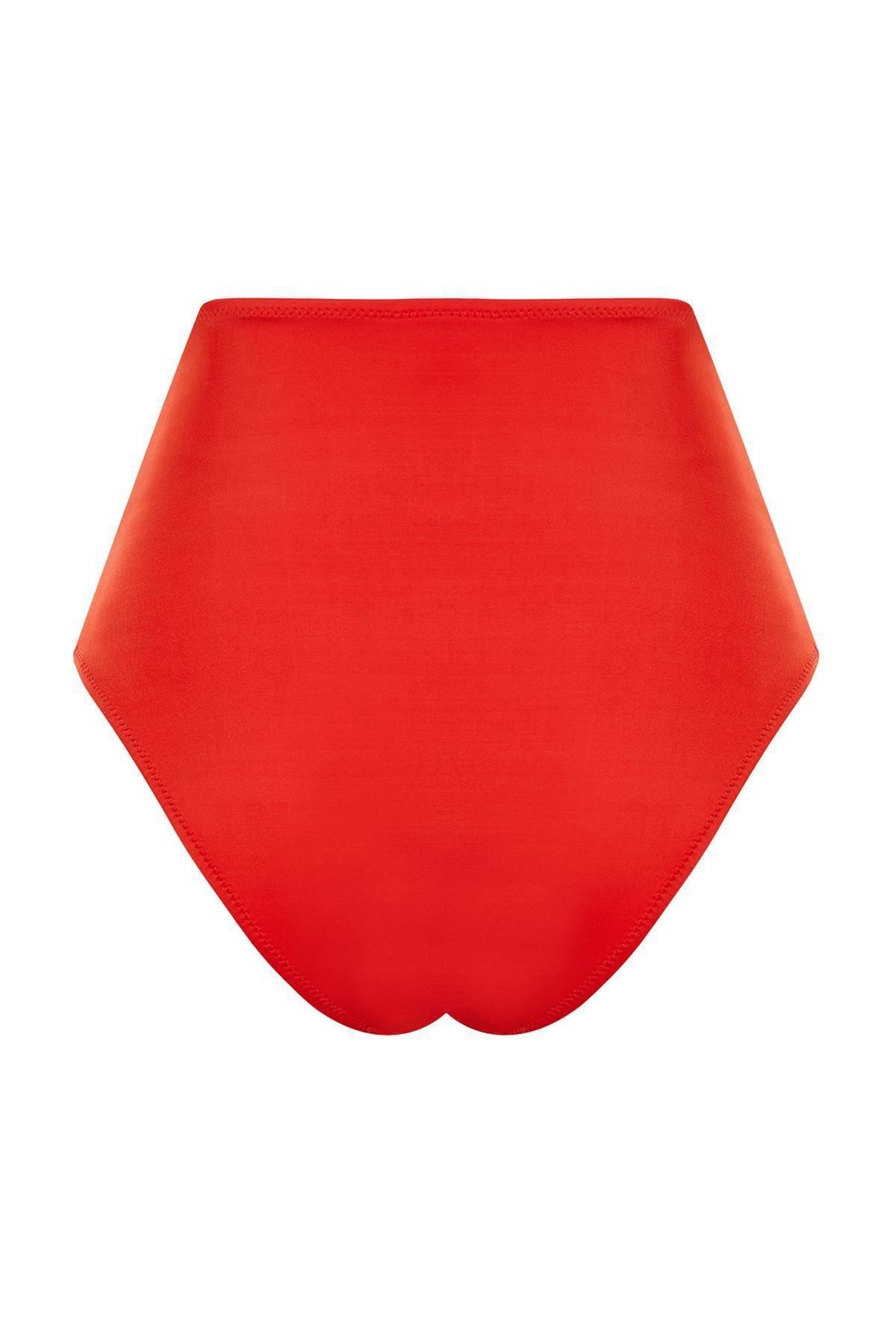 Orange High Waist Bikini Bottom, , large image number 5
