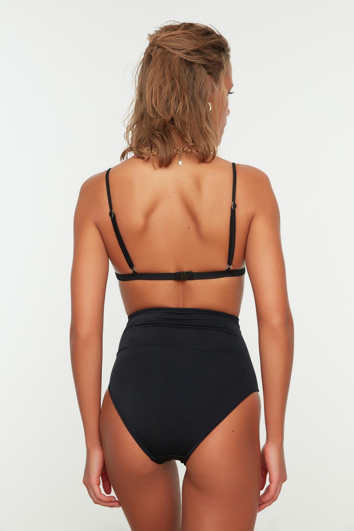 Black Plain Bikini Bottom, , large image number 3