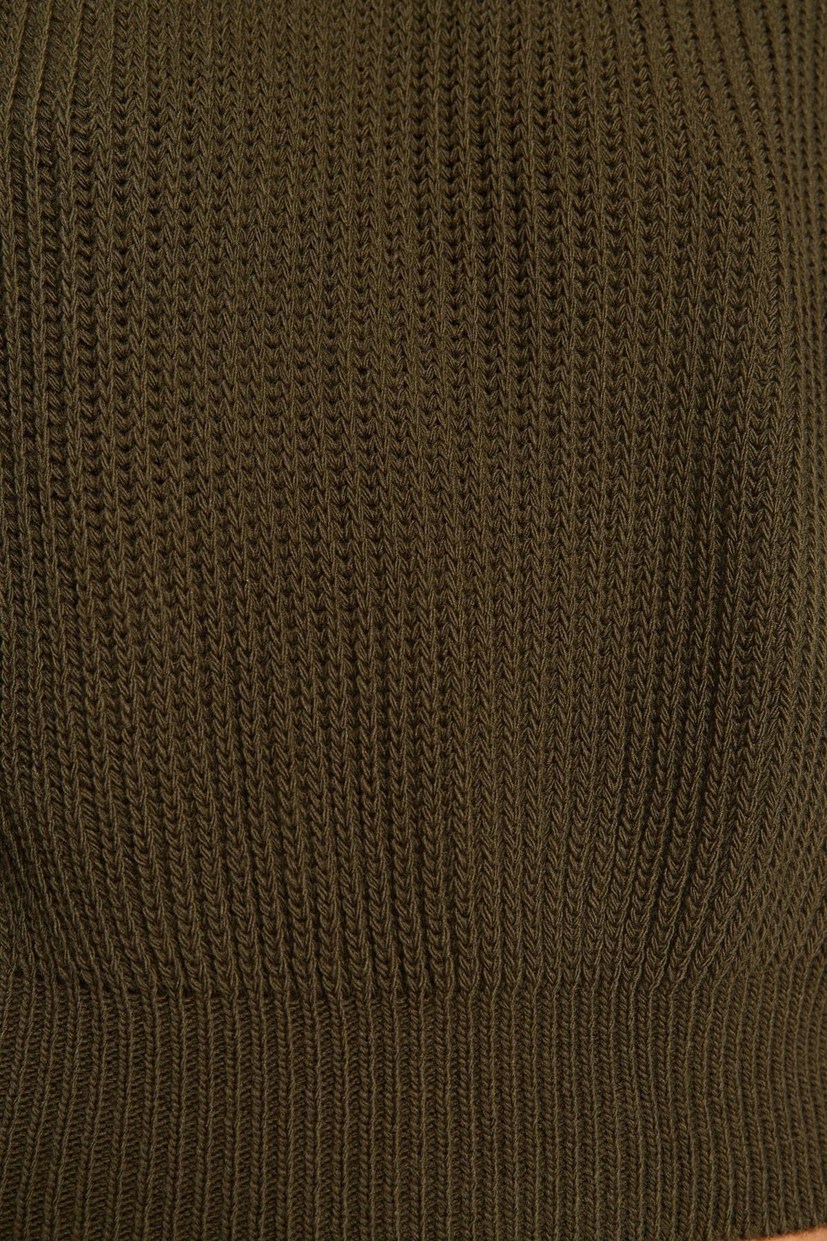 Khaki Oversize Sweater, Khaki, large image number 4