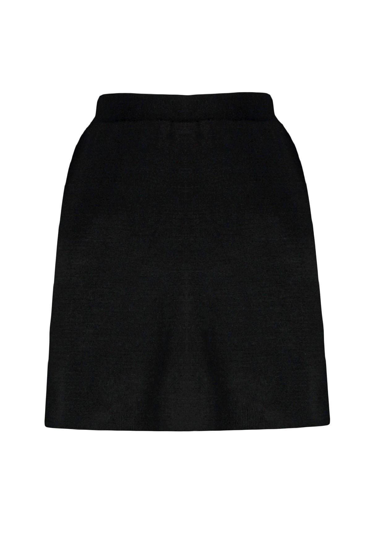 Trendyol - Black Mini Plus Size Skirt