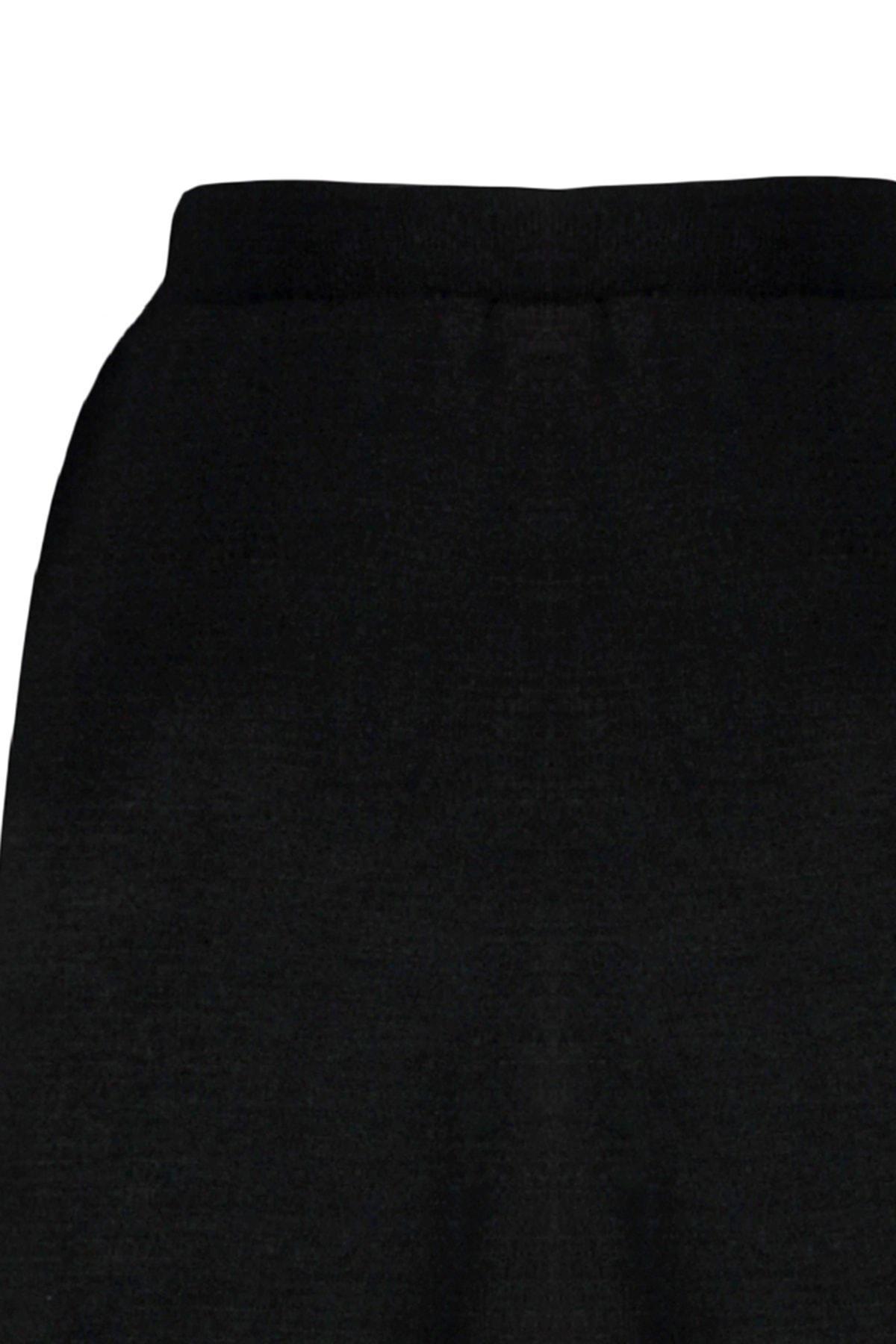 Black Mini Plus Size Skirt, , large image number 6