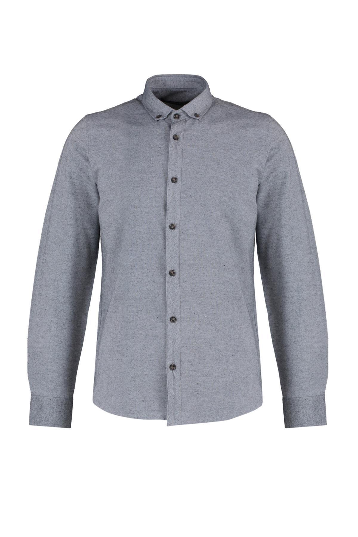 Gray Slim Shirt, , large image number 5