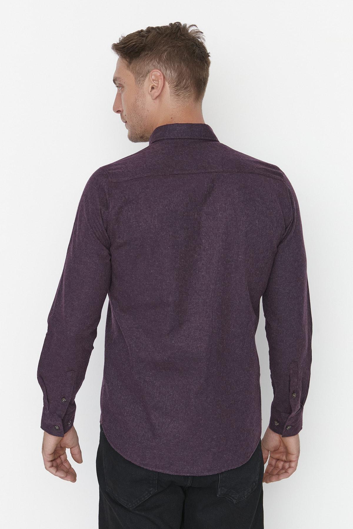 Purple Slim Shirt, Purple, large image number 4