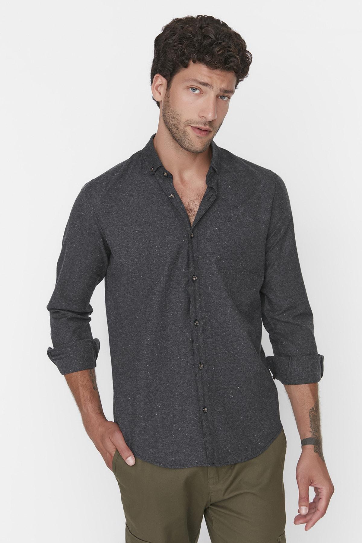 Black Slim Shirt, , large image number 0