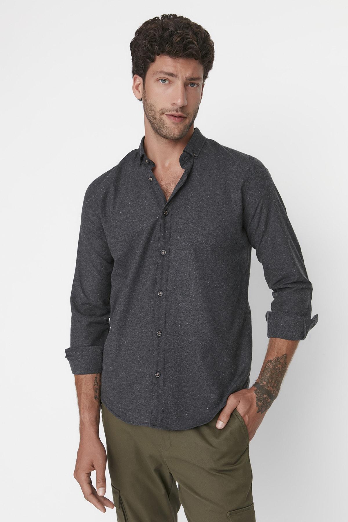 Black Slim Shirt, , large image number 2