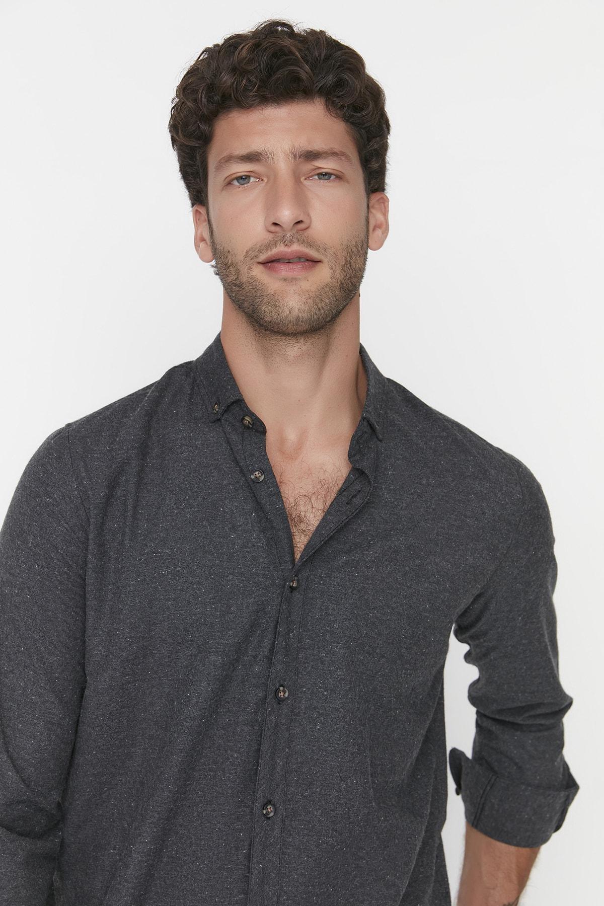 Black Slim Shirt, , large image number 4