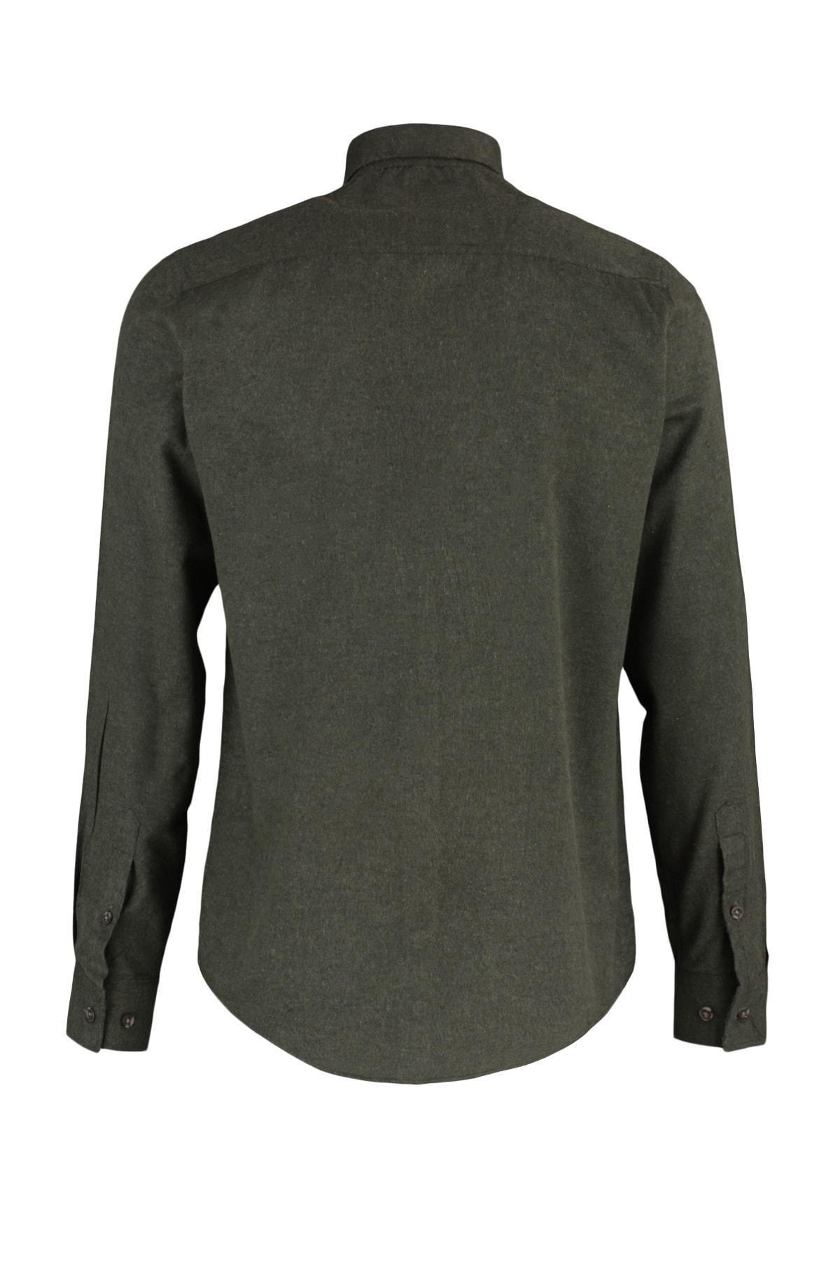 Green Flannel Slim Shirt, , large image number 10