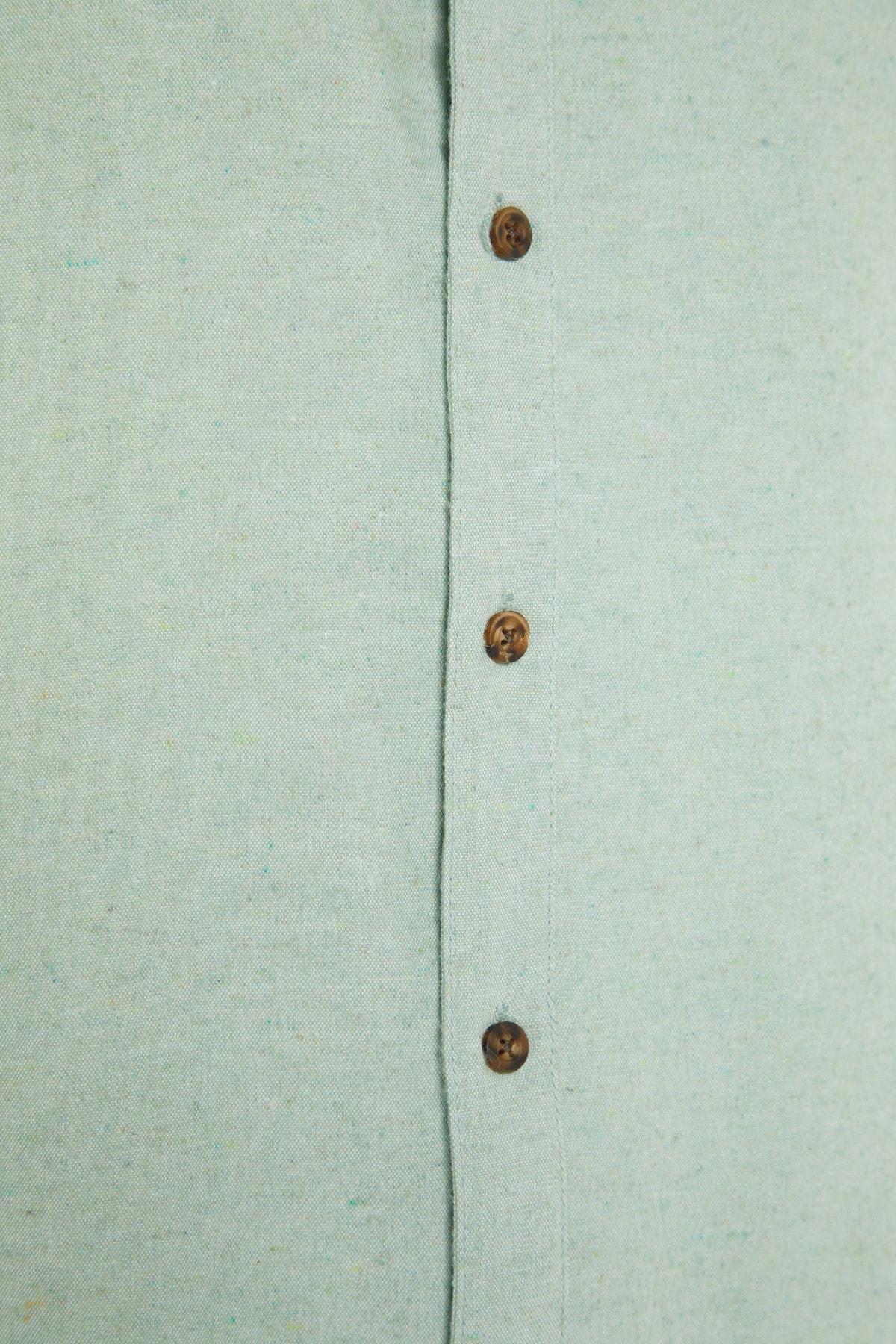 Green Flannel Slim Shirt, , large image number 15