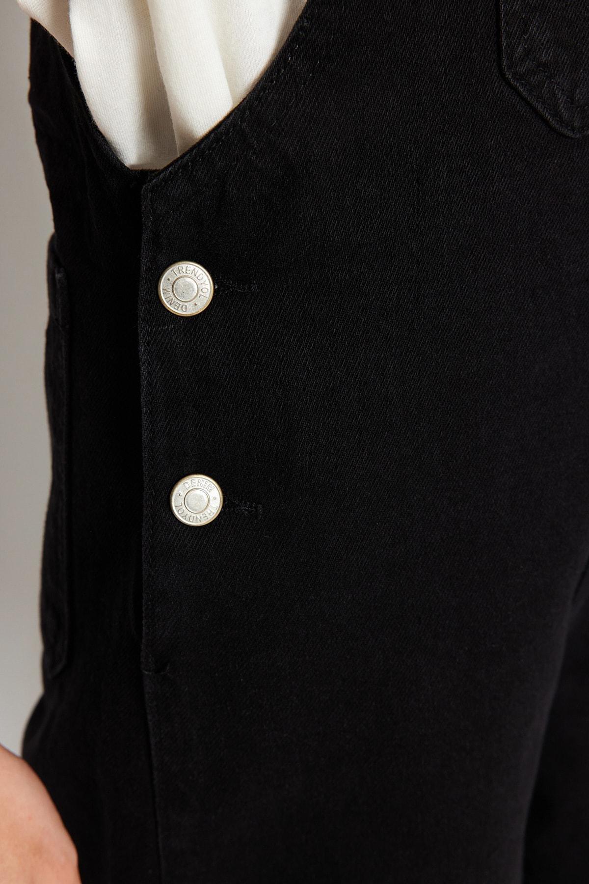 Black Regular Fit Plus Size Sweater Vest, , large image number 7