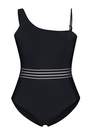 Trendyol - Black Sheer Detail Plus Size Swimsuit