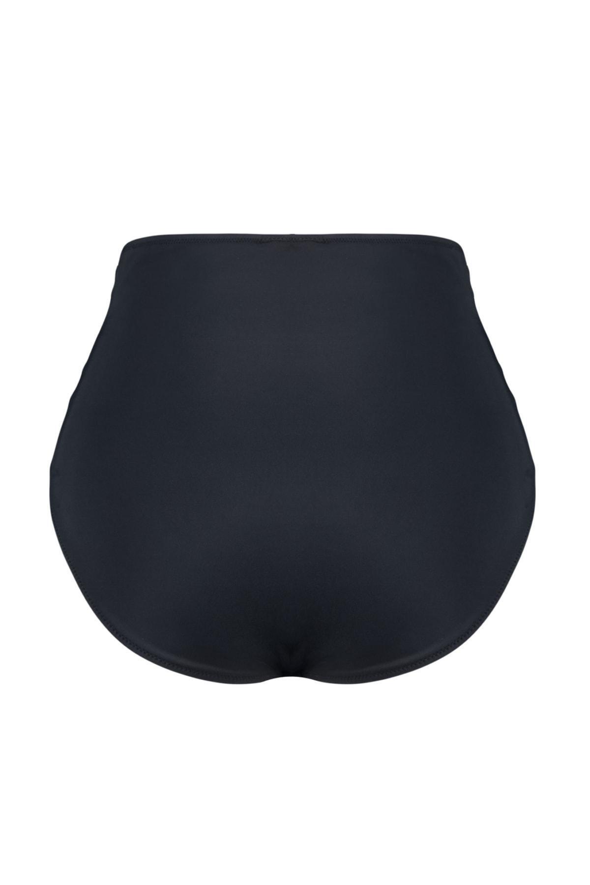 Trendyol - Black Plus Size Bikini Bottom