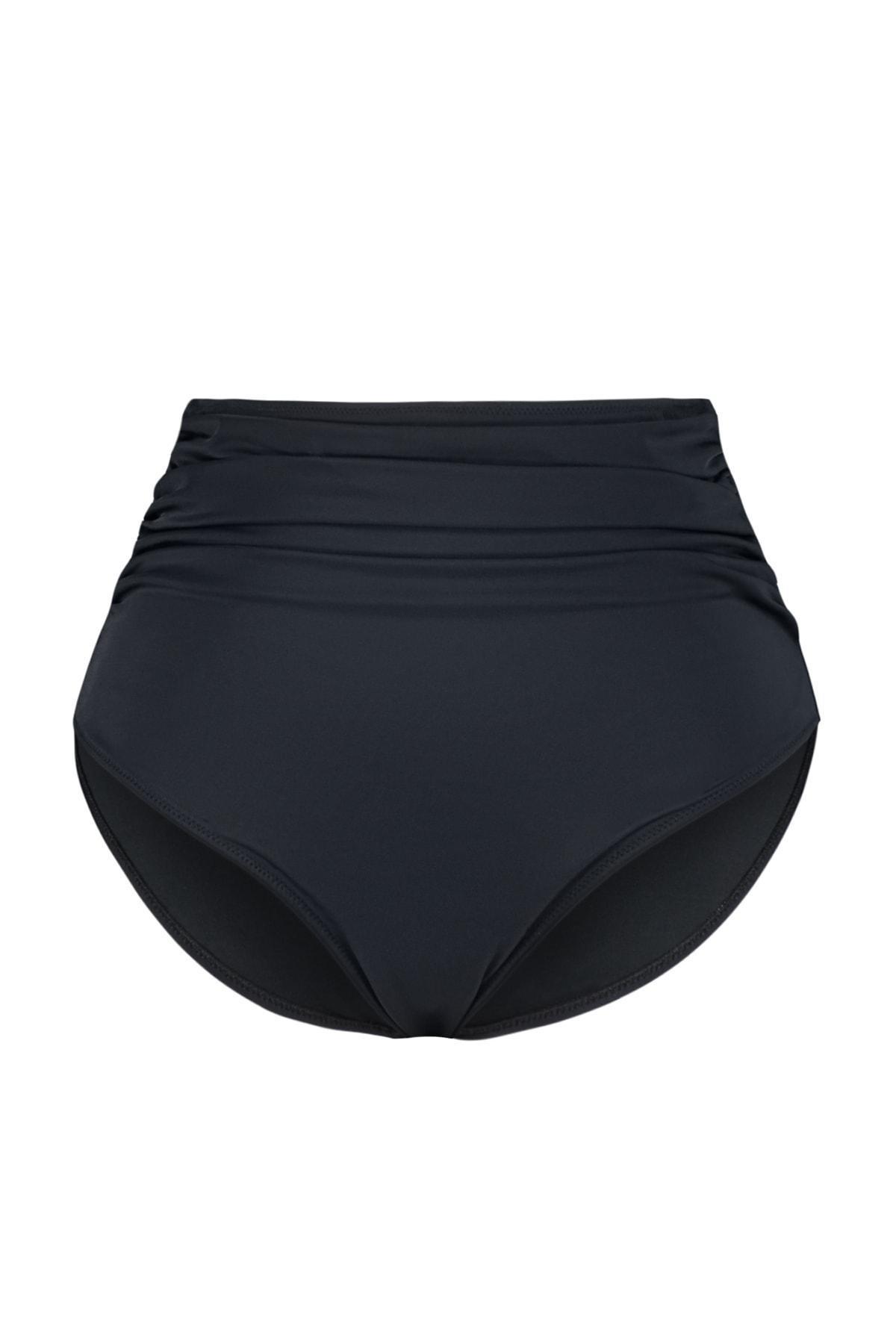 Trendyol - Black Plus Size Bikini Bottom