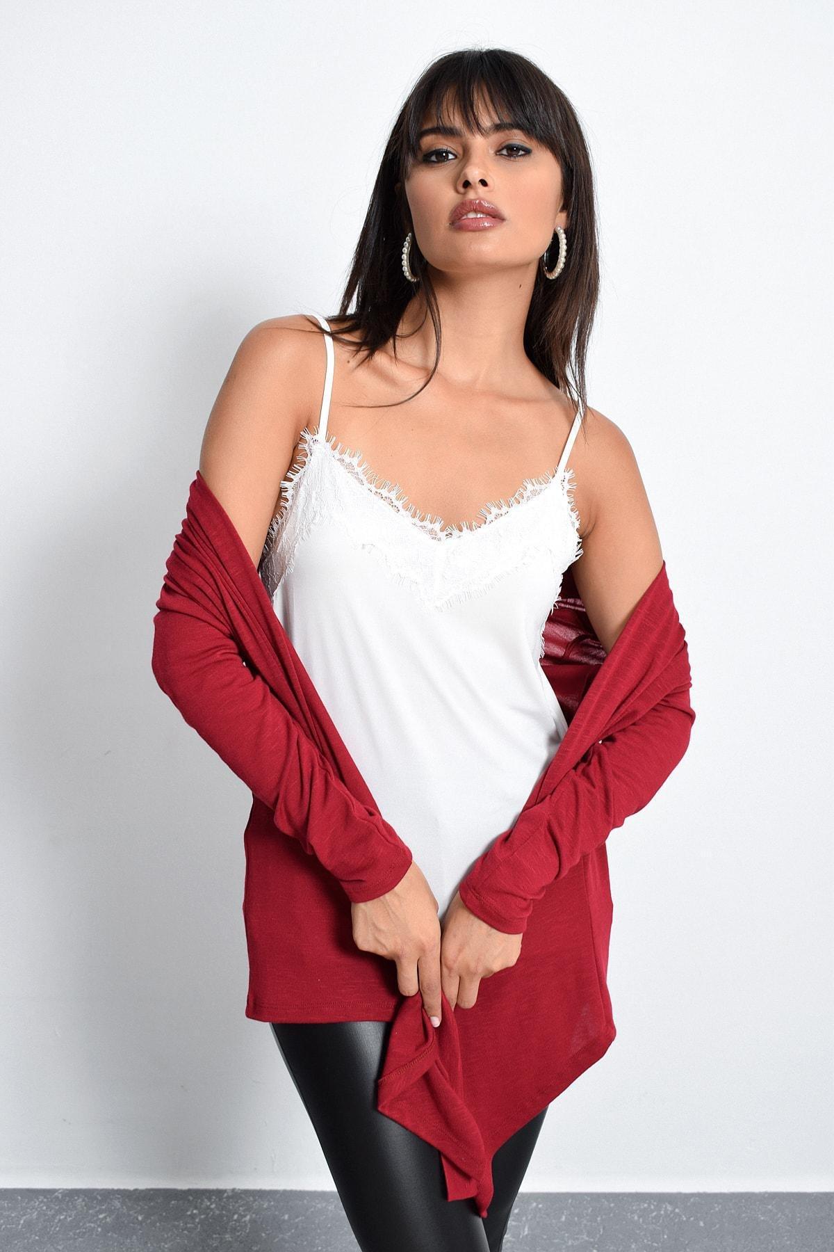 White Slim Sweetheart Blouse, , large image number 0