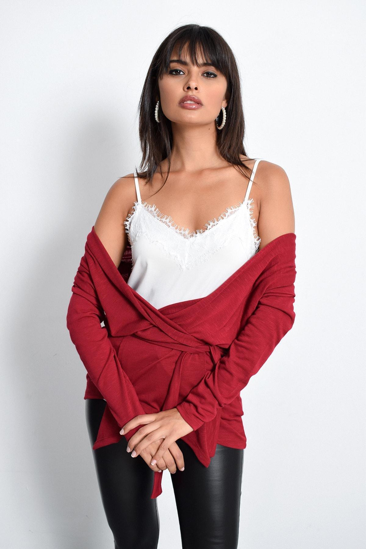 White Slim Sweetheart Blouse, , large image number 1