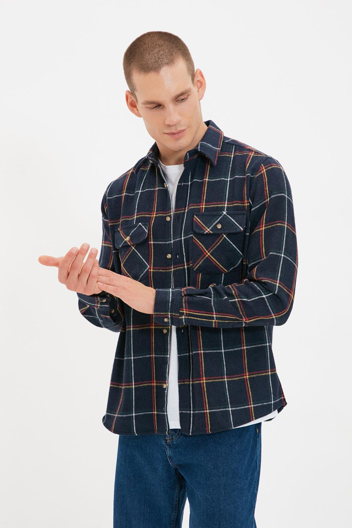 Navy Regular Shirt, , large image number 0