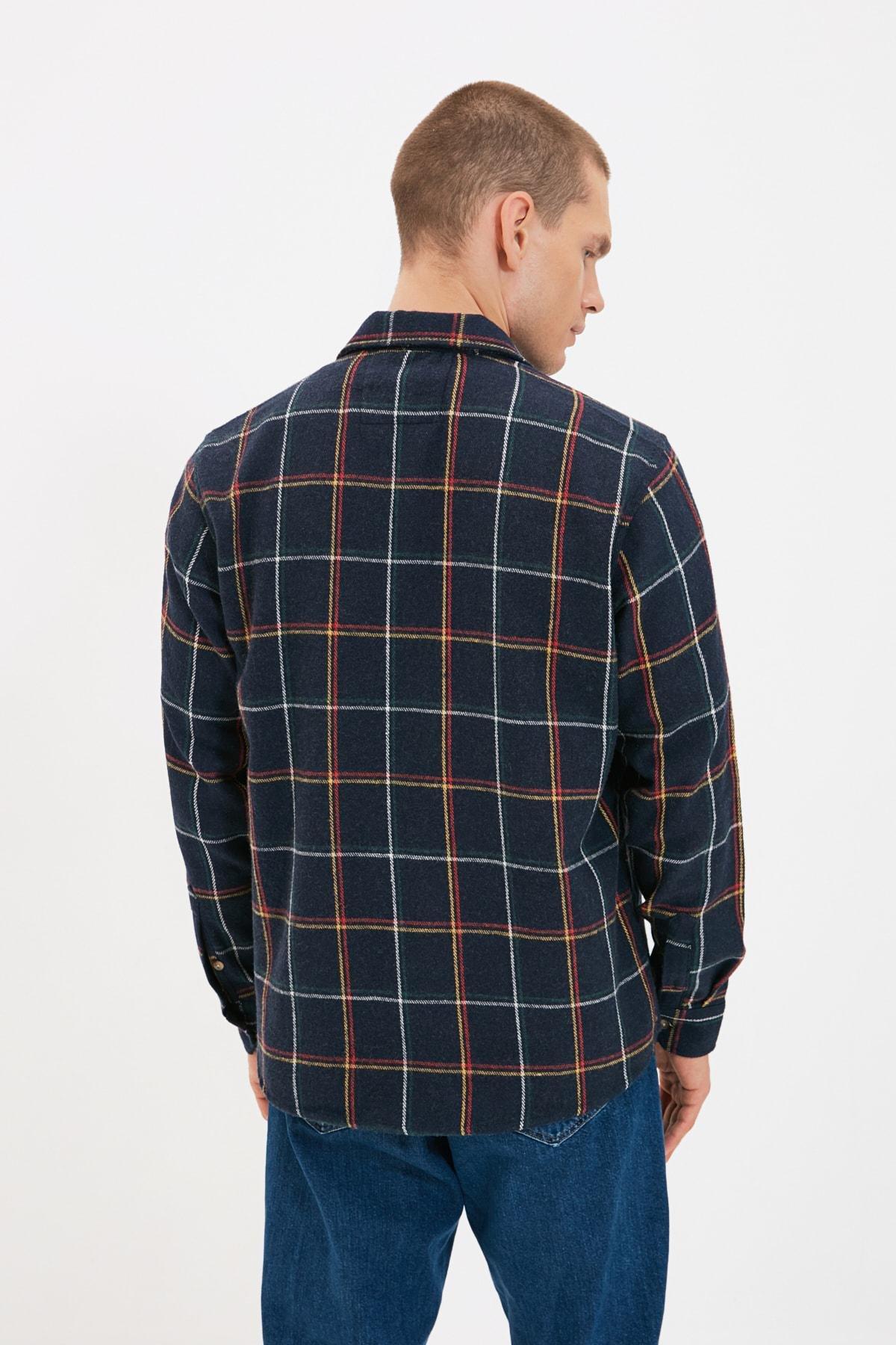 Navy Regular Shirt, , large image number 4