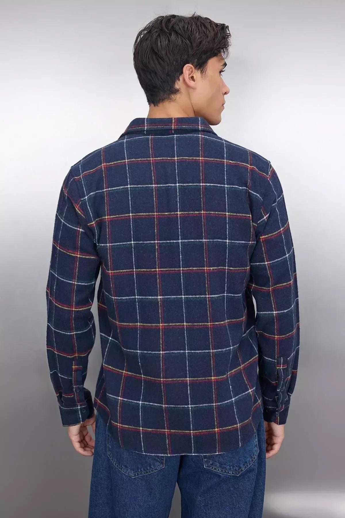 Navy Regular Shirt, Dark blue, large image number 6