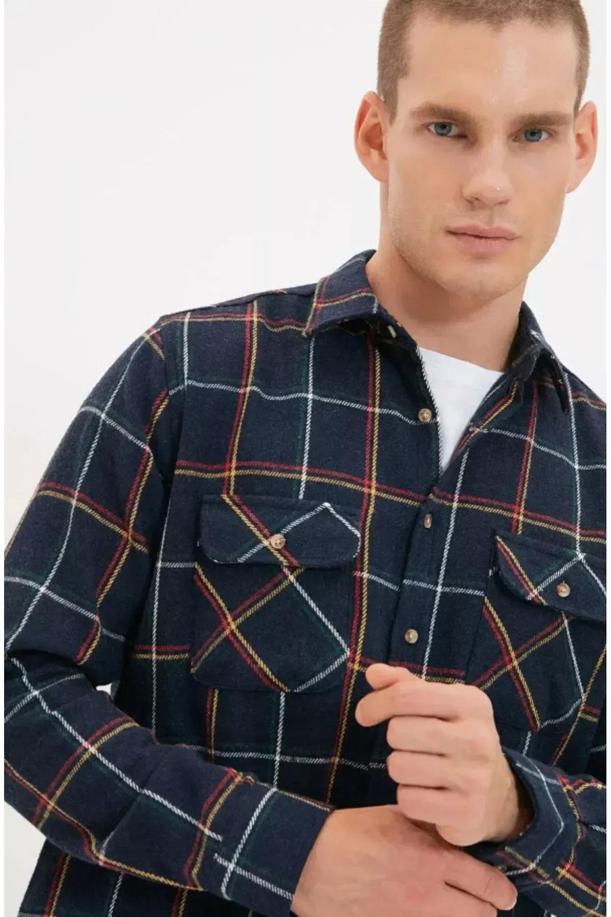 Navy Regular Shirt, Dark blue, large image number 7