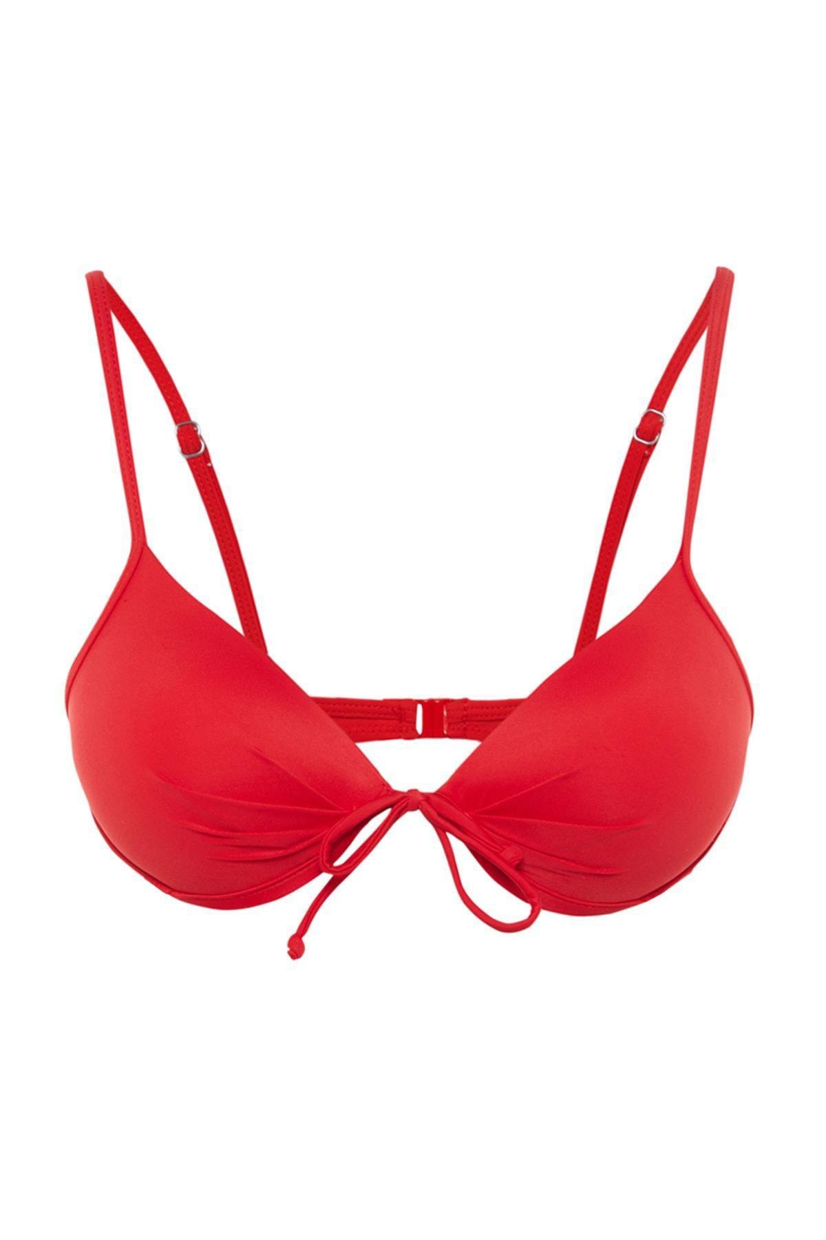 Red Balconette Bikini Top, Red, large image number 4