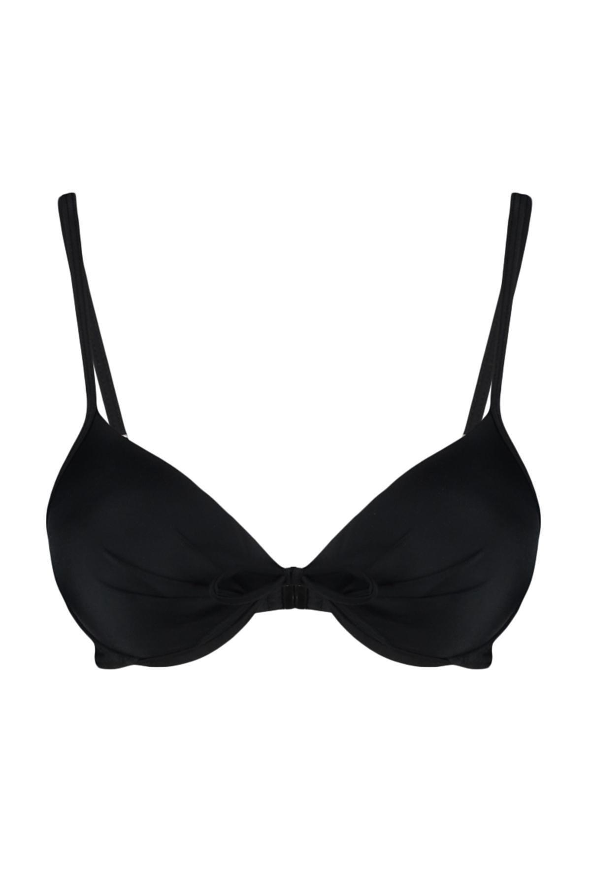 Black Plain Bikini Top, , large image number 5