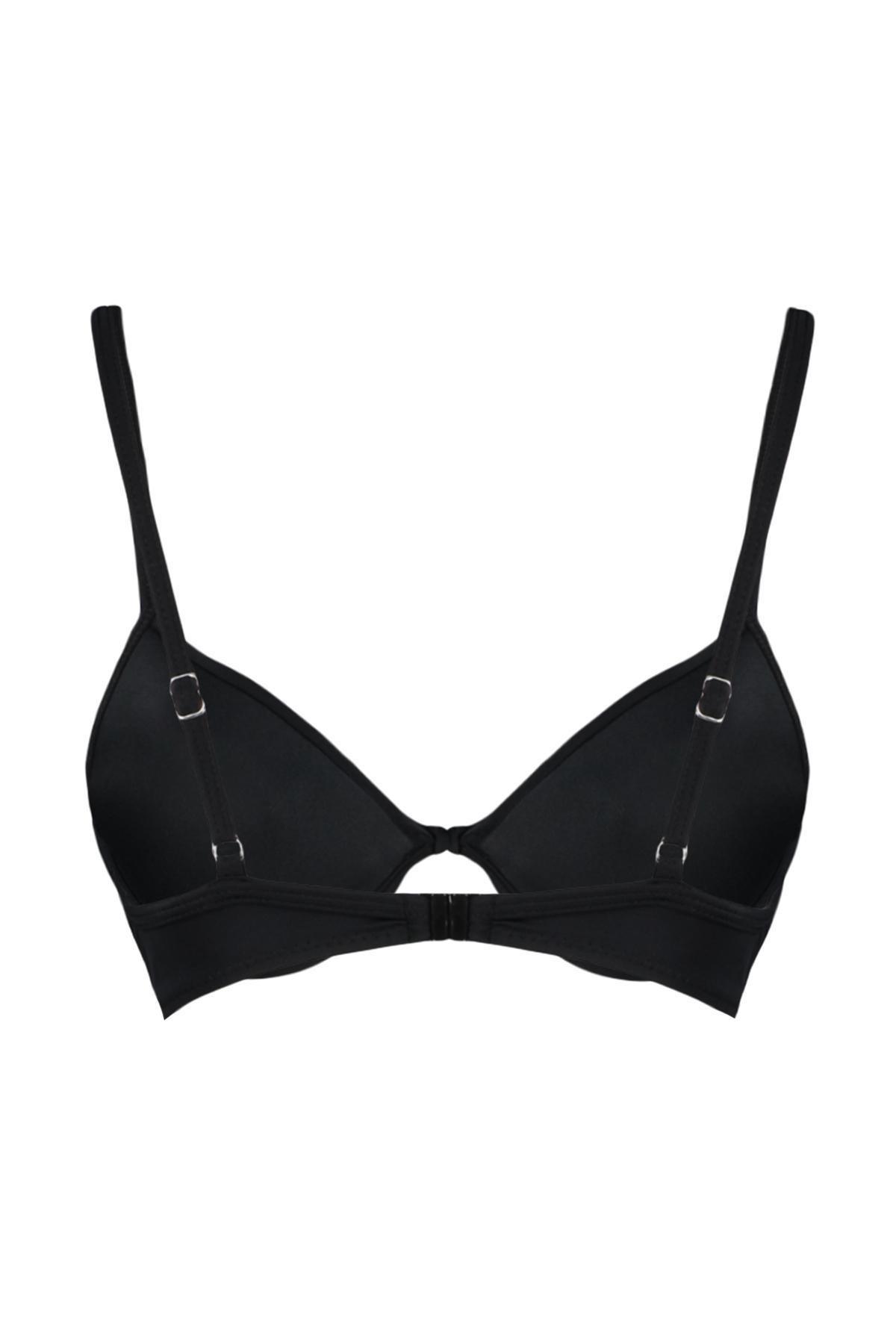 Black Plain Bikini Top, , large image number 6