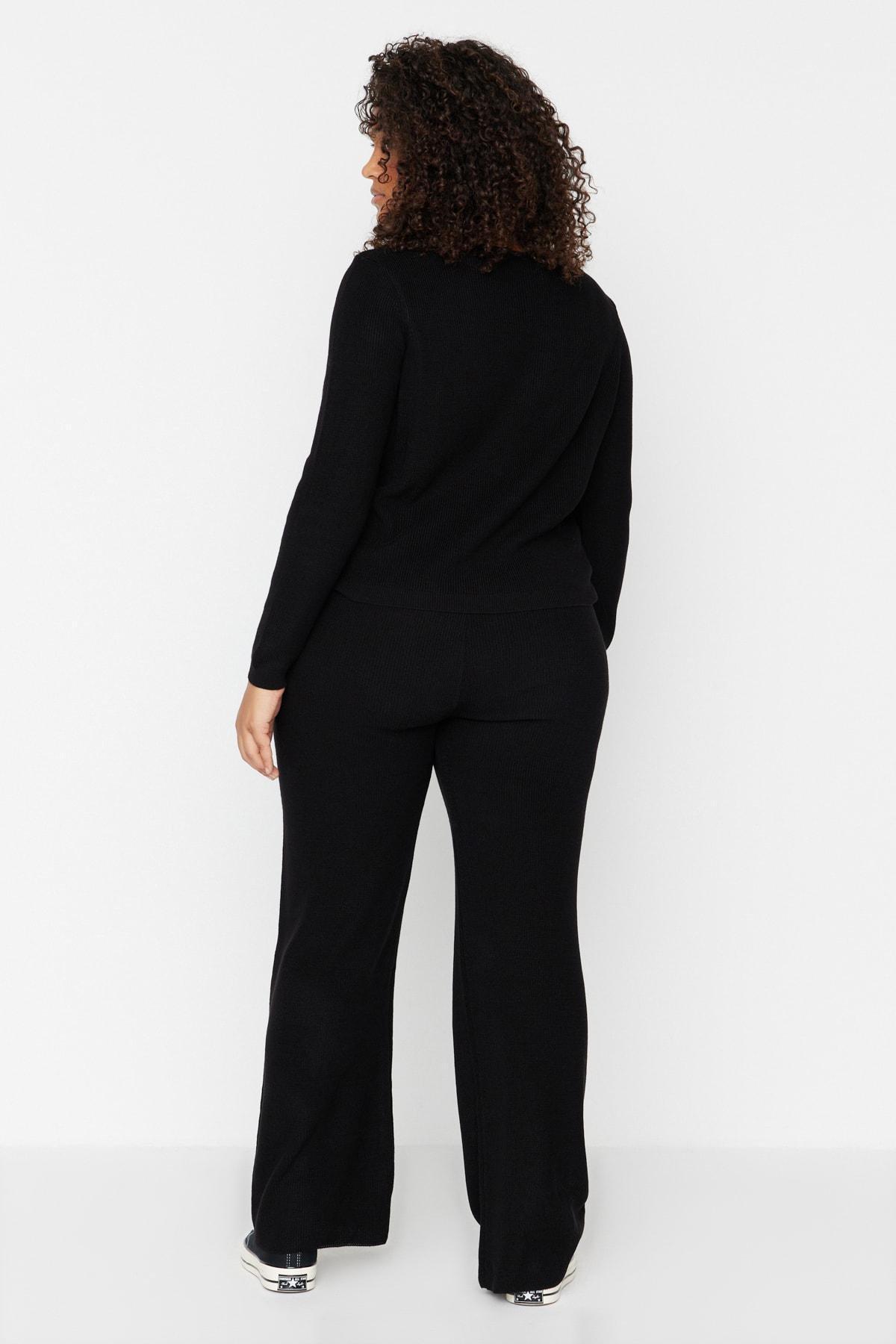 Black Fitted Sweater, , large image number 4