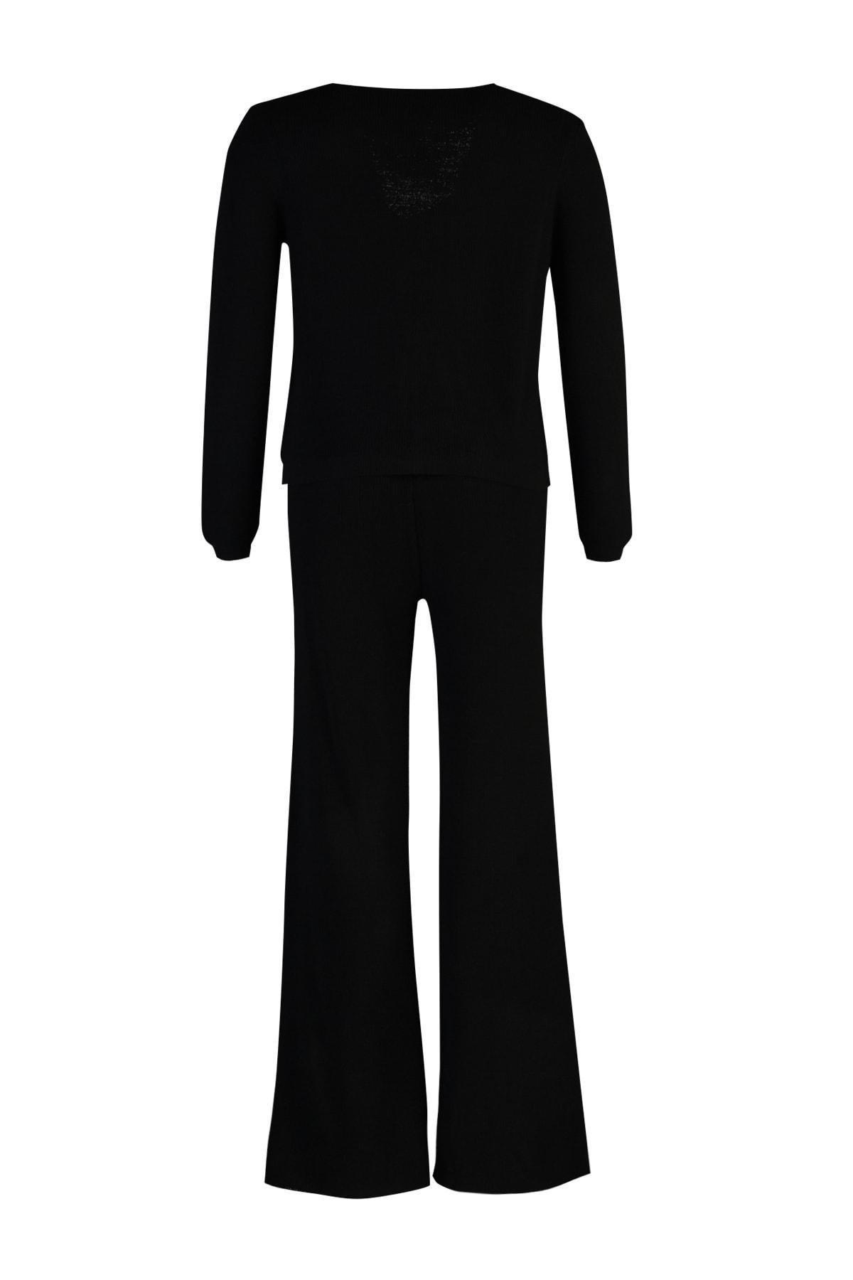 Black Fitted Sweater, , large image number 5