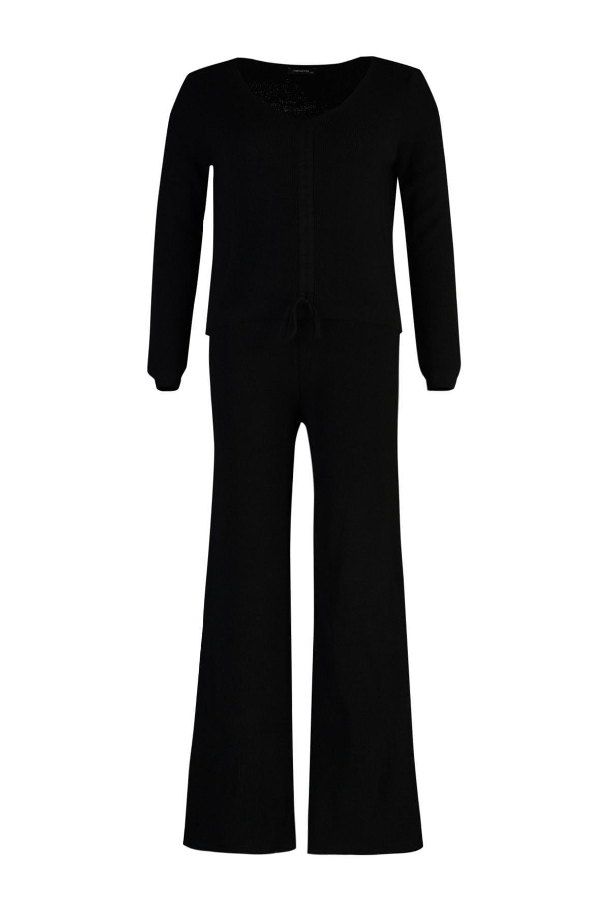 Black Fitted Sweater, , large image number 6