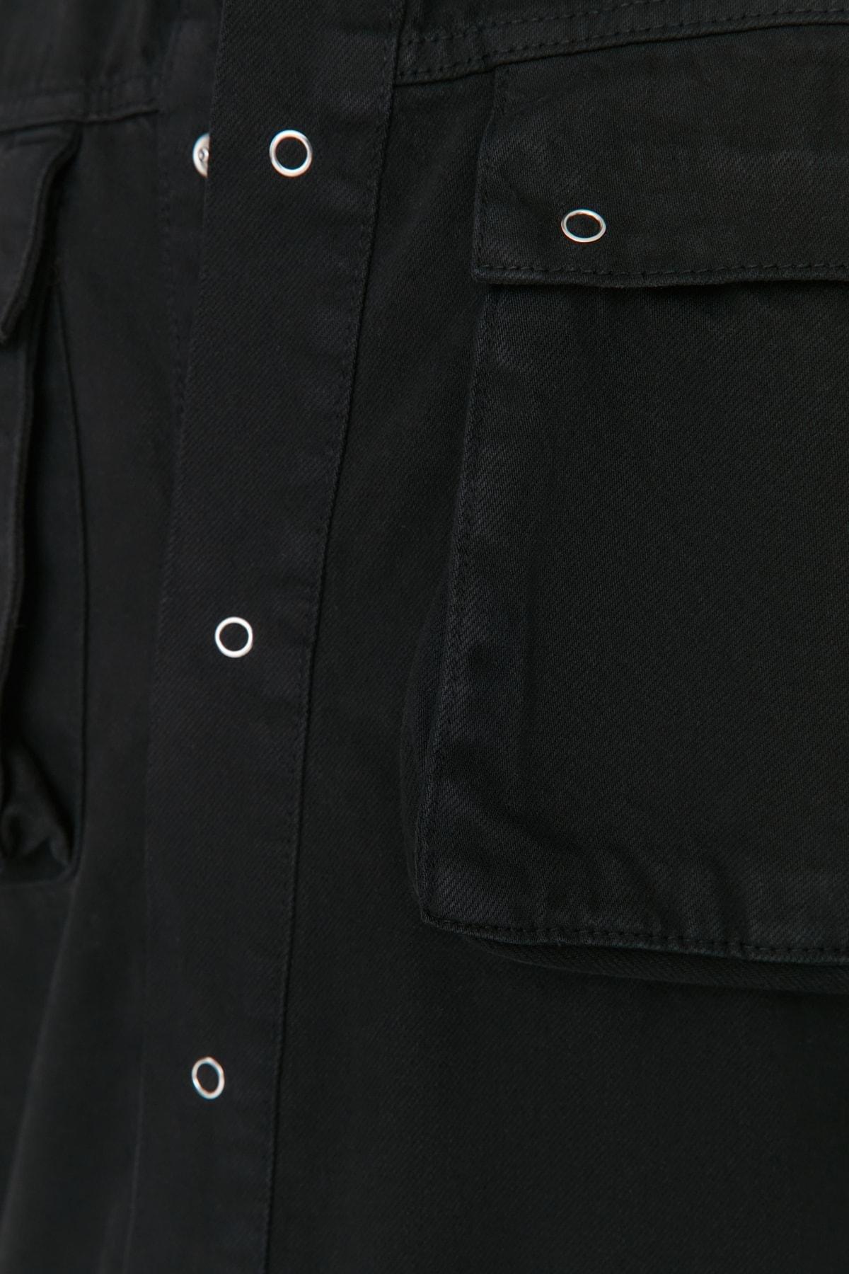 Black Denim Jeans Jacket, , large image number 3