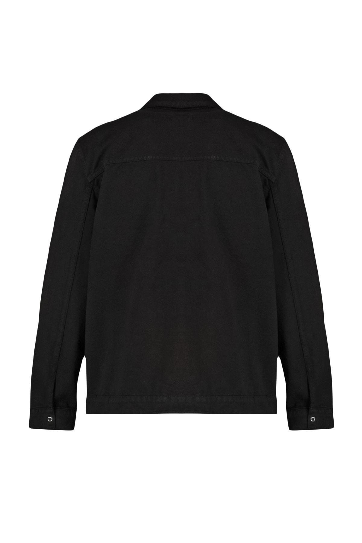 Black Denim Jeans Jacket, , large image number 7