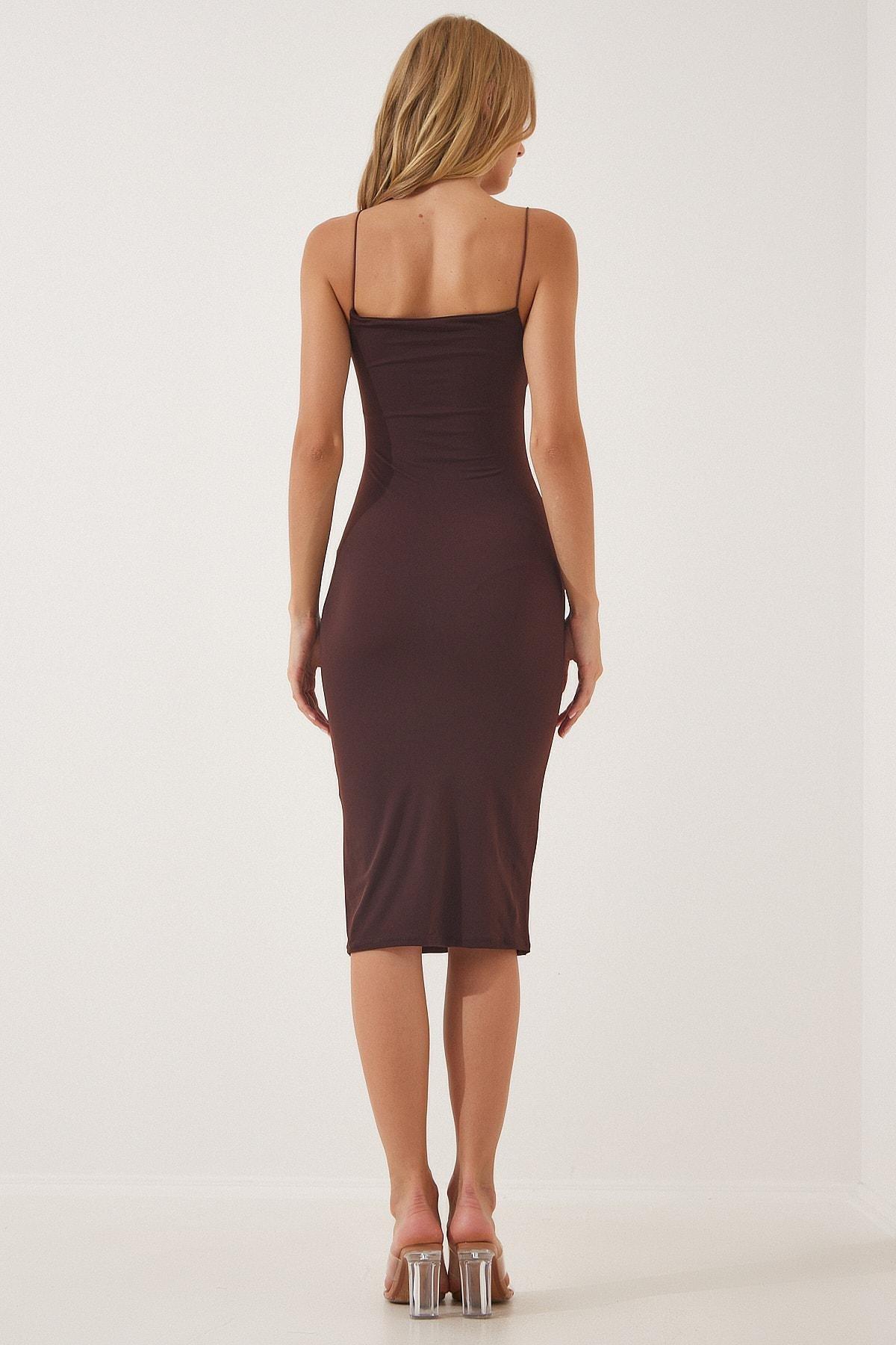 Happiness Istanbul - Brown Bodycon Dress