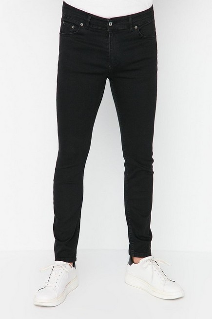 Trendyol - Black Skinny Mid Waist Jeans