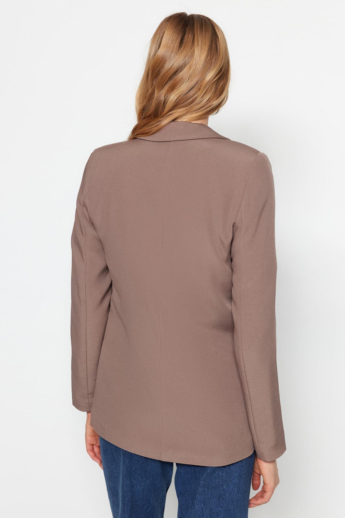 Grey Plain Blazer, , large image number 2