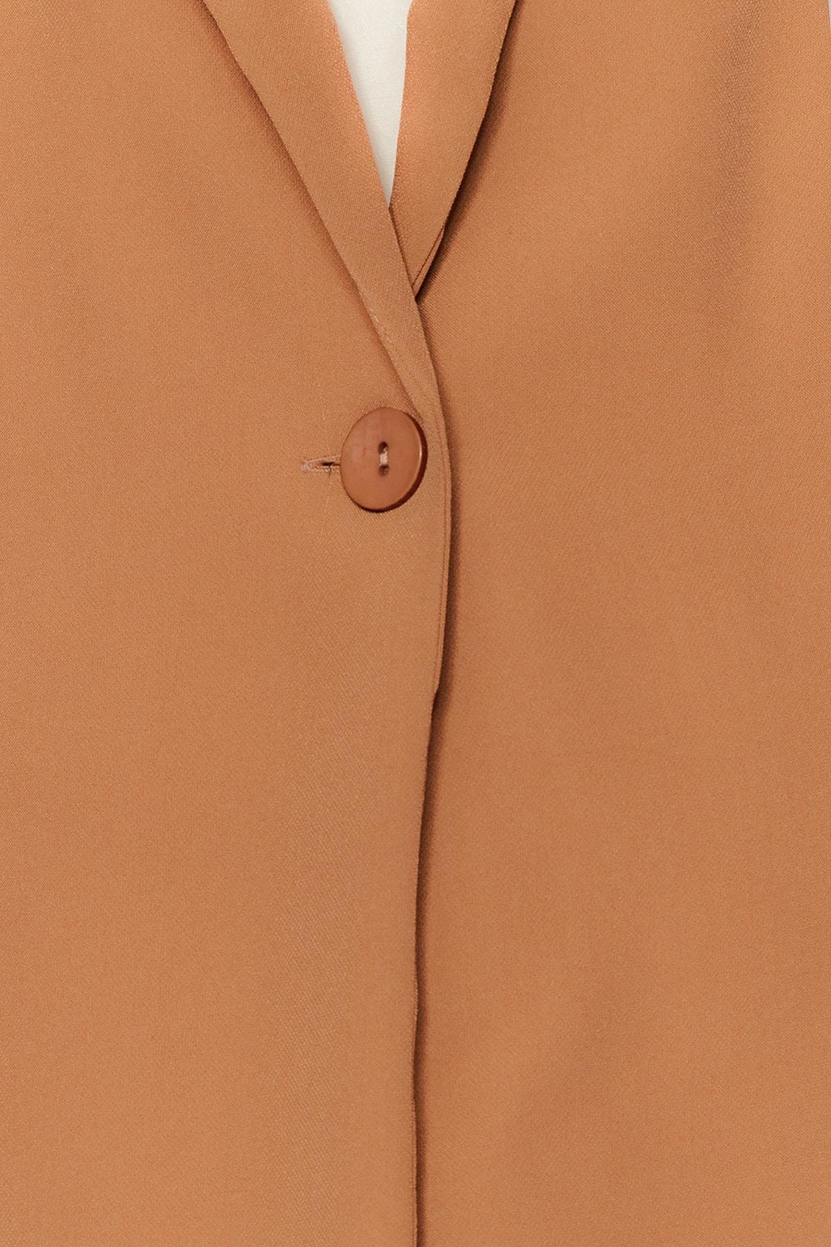 Brown Double-Breasted Blazer, , large image number 14