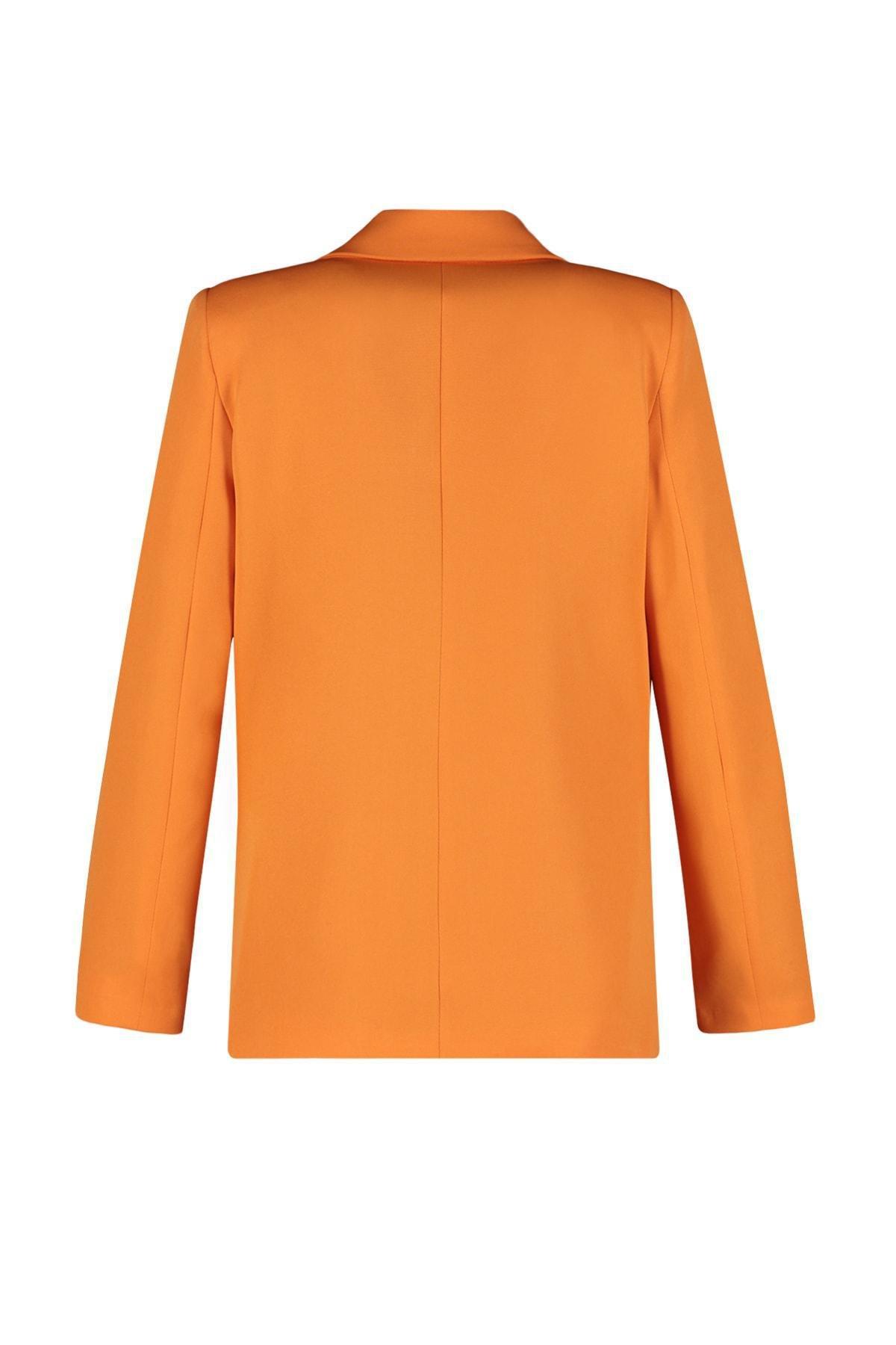 Orange Double Breasted Blazer, , large image number 7