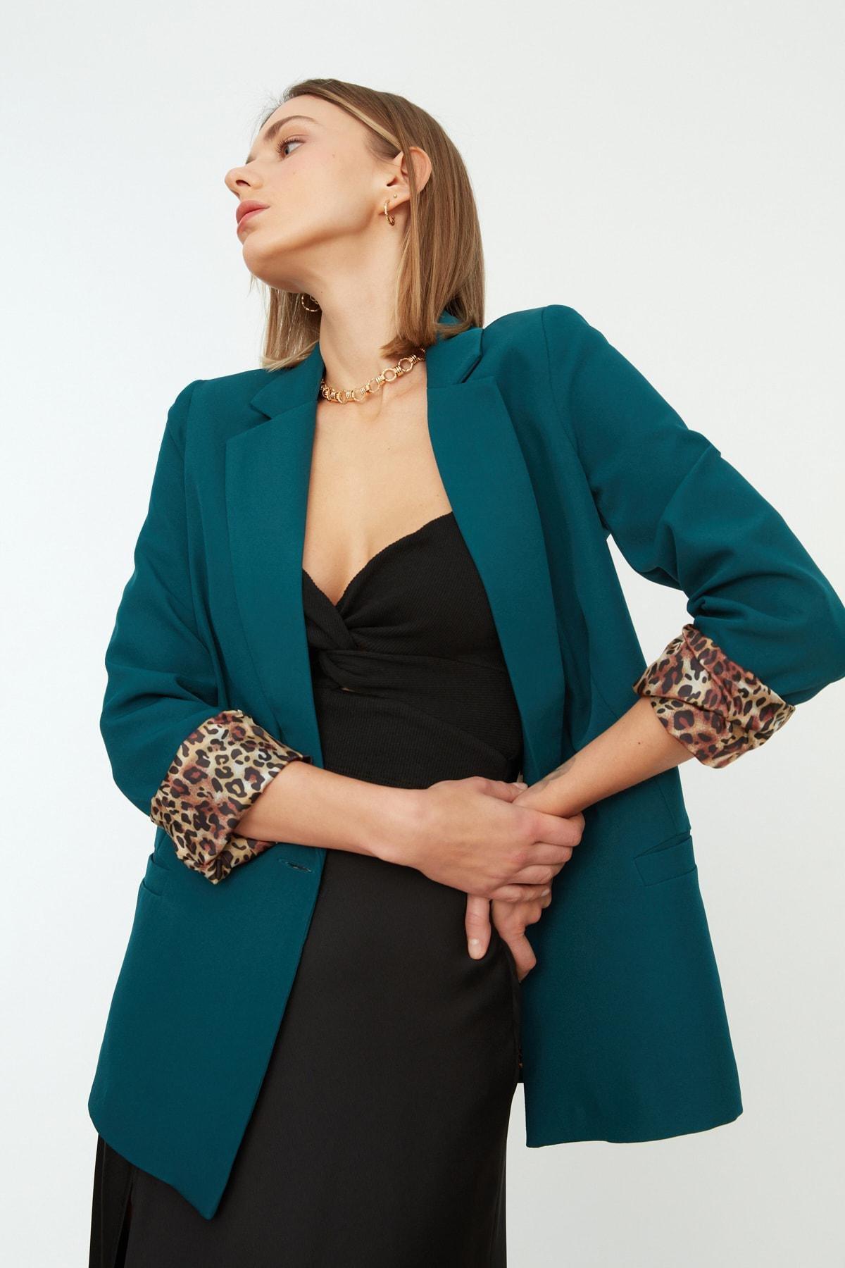 Grey Plain Blazer, , large image number 0