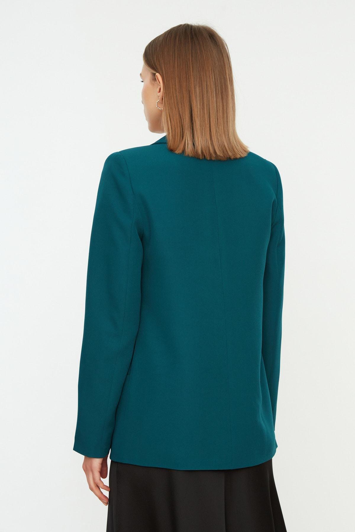 Grey Plain Blazer, , large image number 10