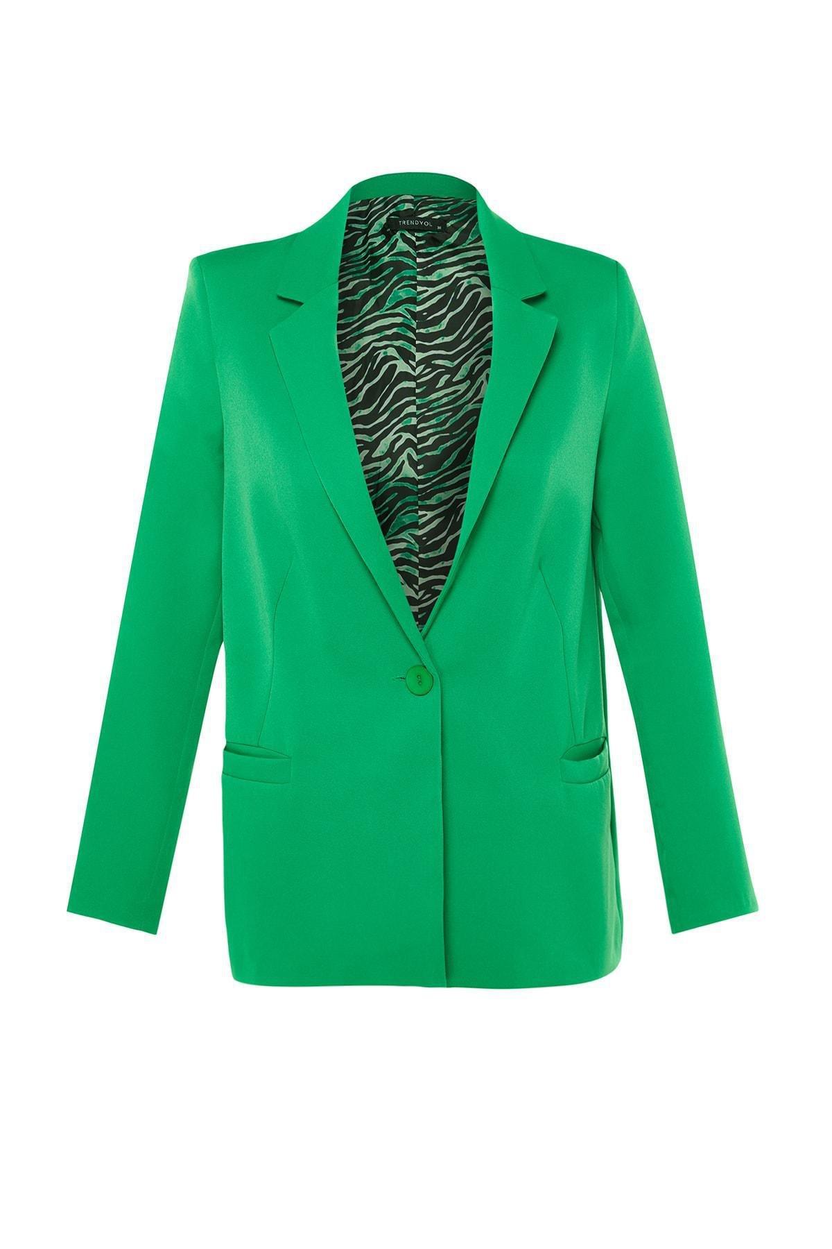 Grey Plain Blazer, , large image number 11